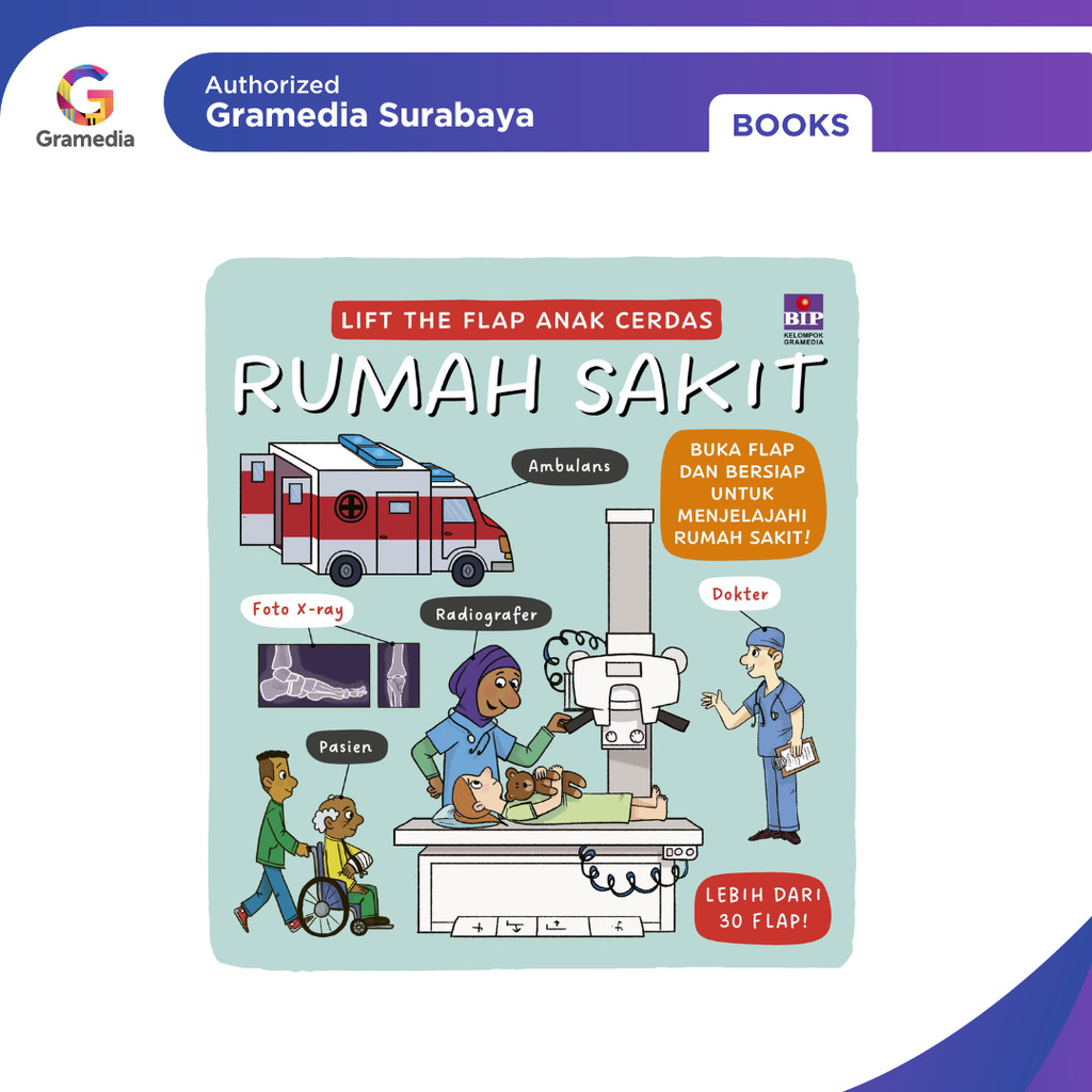 Gramedia Surabaya - Lift The Flap Anak Cerdas: Rumah Sakit (Templar Publishing)