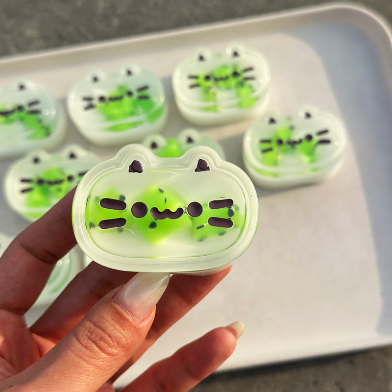 Mochi Taba Squishy Cute Mini Semi-Cooked Avocado Strawberry Cheese Kitten Biscuit Cake Jelly Fidgeti