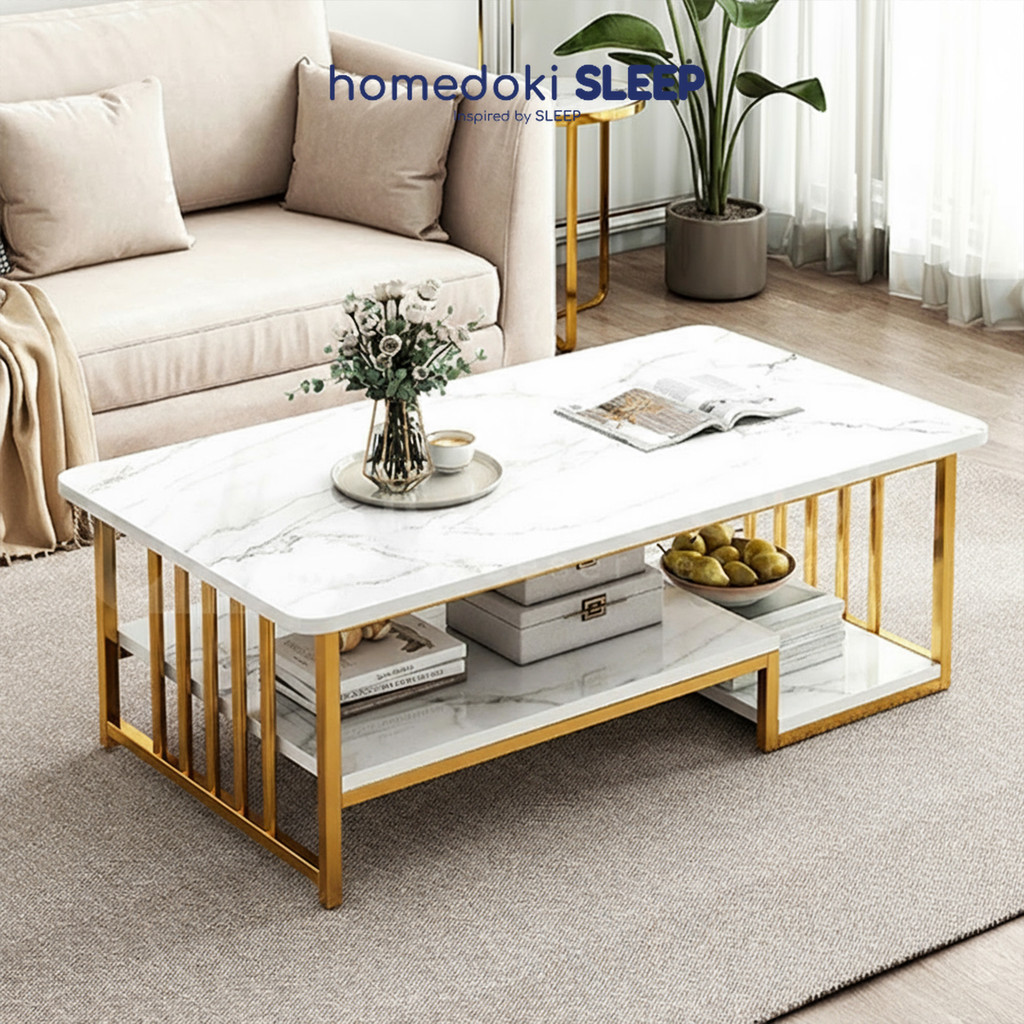 Homedoki Meja Ruang Tamu Minimalis/Meja Makan/Meja Kecil