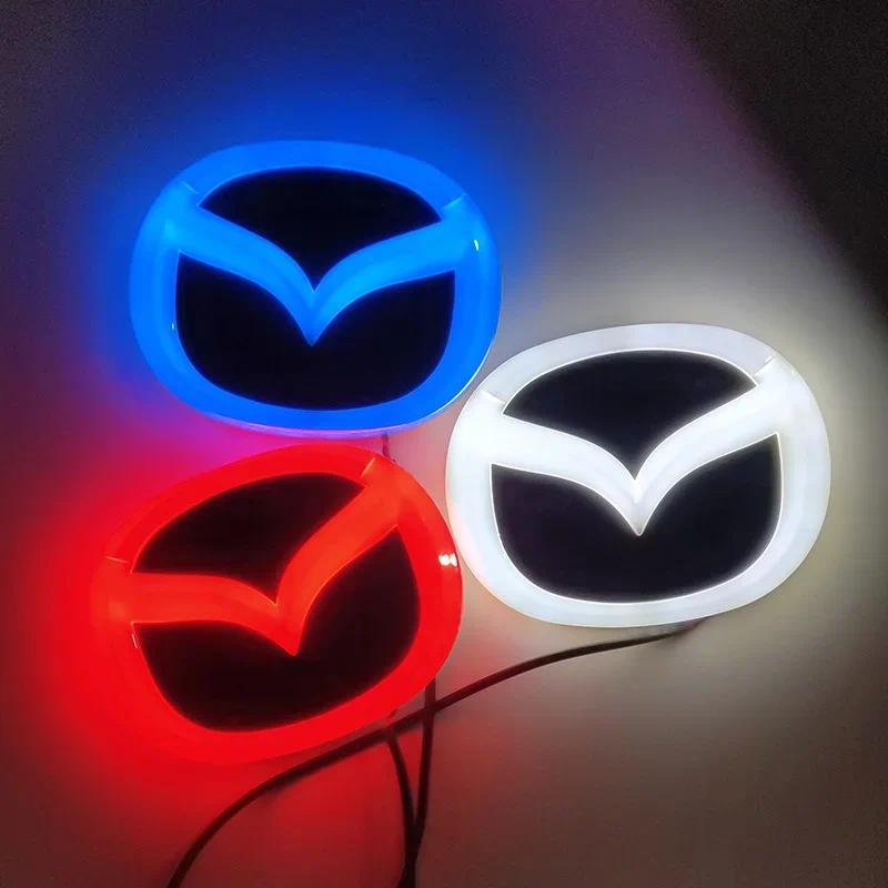 Car 4D Led Light Rear Badge Sticker Decals for Mazda Logo 2 3 6 RX8 RX7 CX7 8 CX5 MX5 323 Emblem Dec