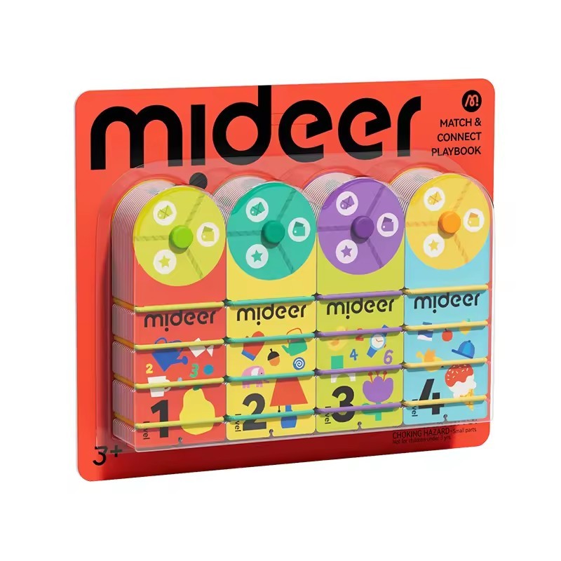 Mideer Match & Connect Playbook Children Educational Games Winding Problem-Solving Card Logical Thin