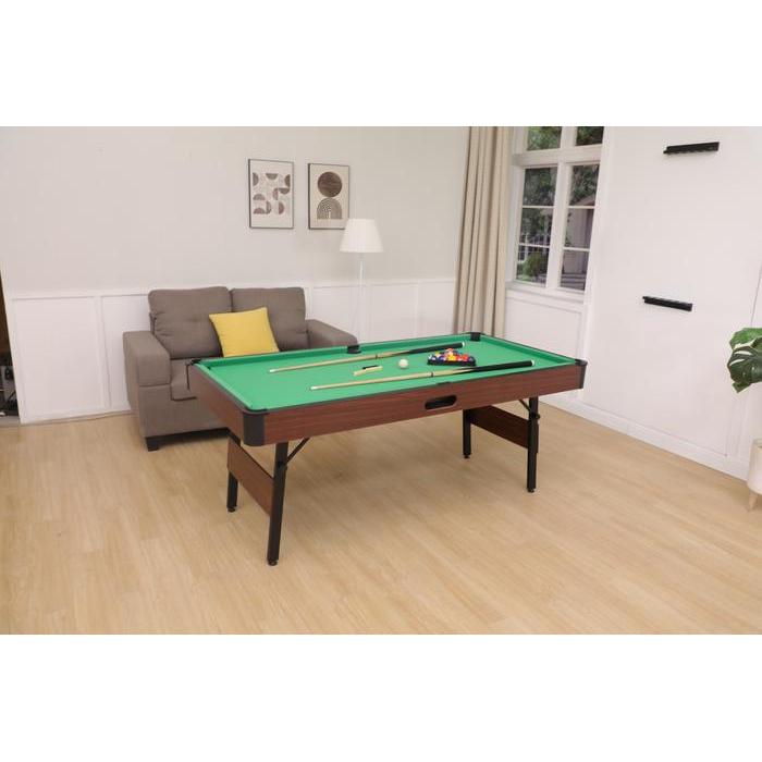 Foldable Pool Table Meja Billiard Lipat 6 Feet Billiard 6 Ft [terlaris]