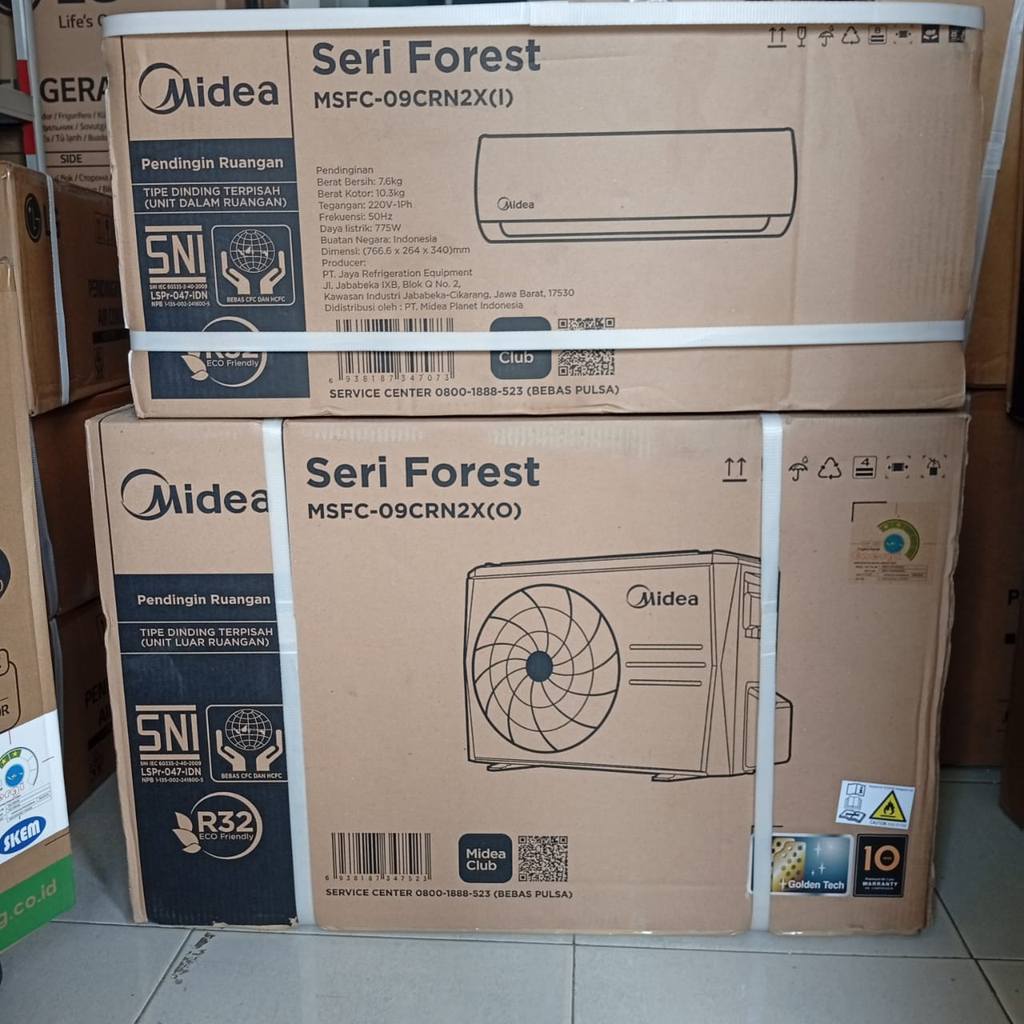 Unit Ac MIDEA MSFC09CRN2X 1 Pk Pendingin Ruangan AC MIDEA 1 pk