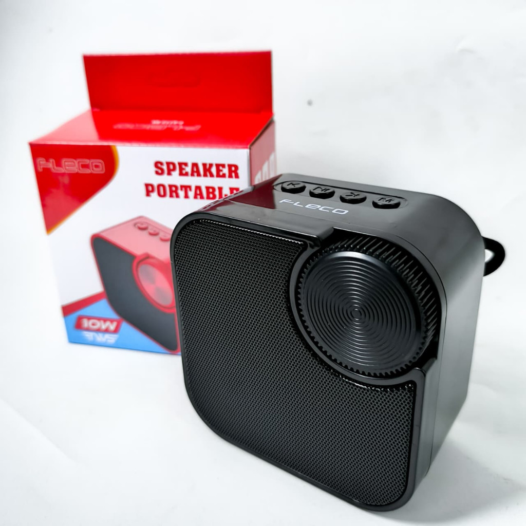 Speaker Poertable Bluetooth WIreless FLECO F-6112 BX BASS FM RADIO USB Cakep