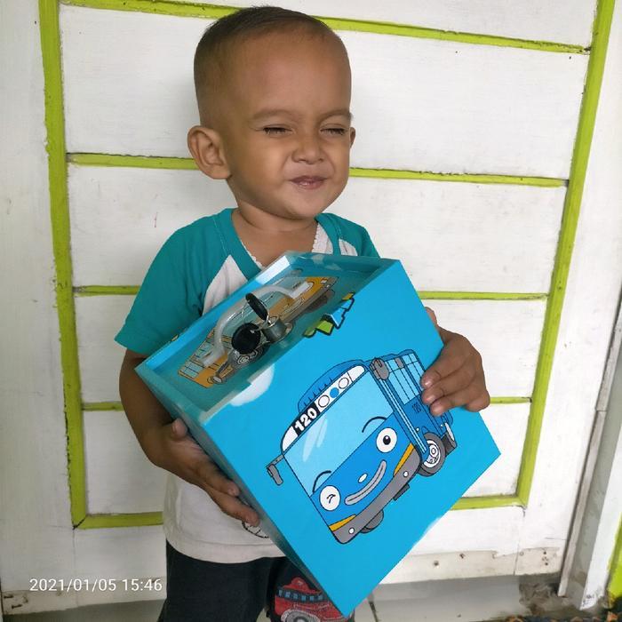 Celengan Karakter Tayo Besar (Pakai Kunci) - Kado Ultah Anak - -, -