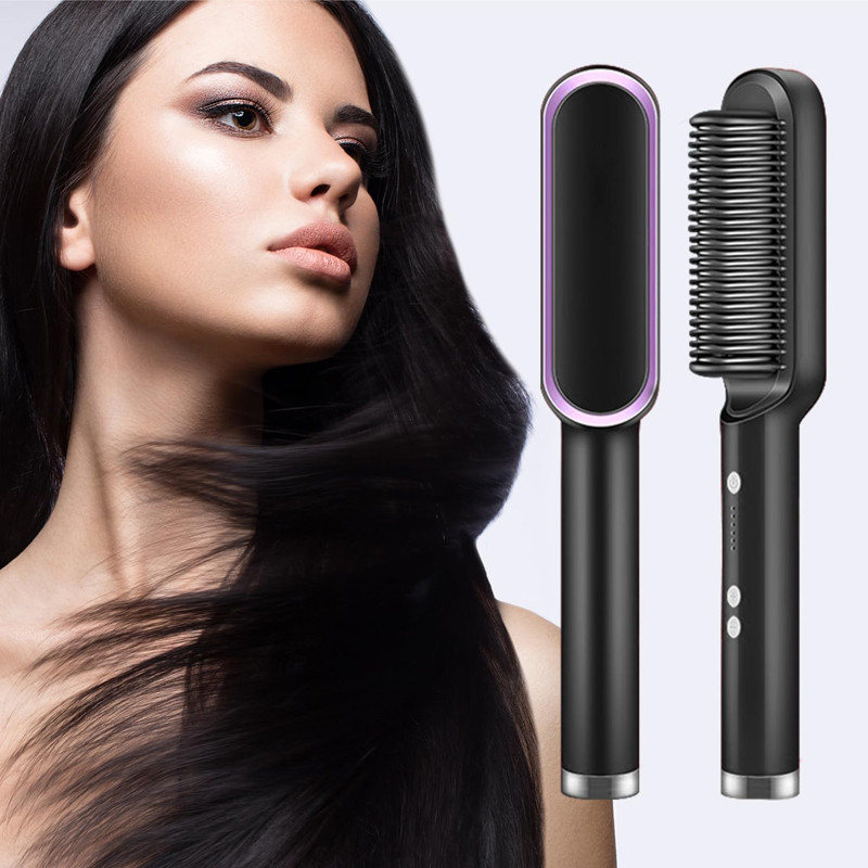 Customized High Quality Hair Straightener Brush Professional Hair Straightener Hot Hair Straightener