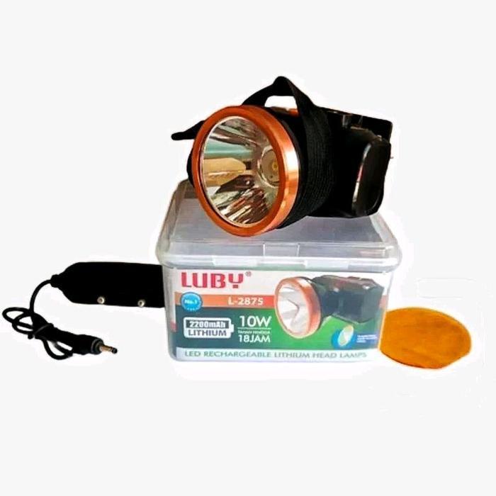 Headlamp / Senter Kepala LUBY 2930L Nyala Putih Kuning - 60Watt - 10 watt