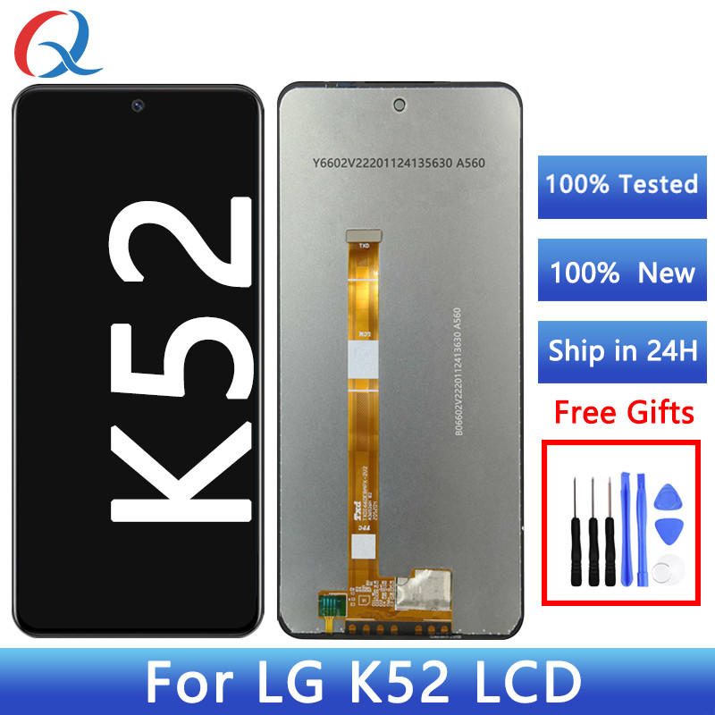 For LG K52 LCD For LG K42 K52 K62+ Q52 splay gitizer Assembly For LG K52 Screen Tou Replacement