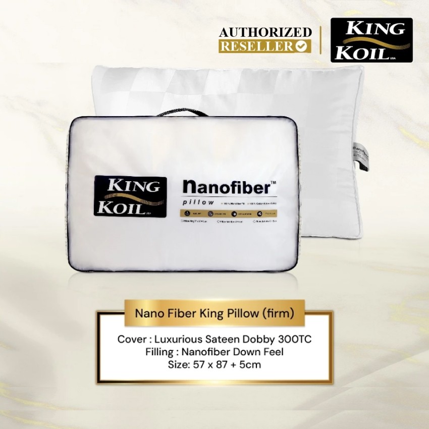 DISKON Bantal KingKoil NANOFIBER KING SIZE pillow - Original 100% King Koil Nano fiber Pillow