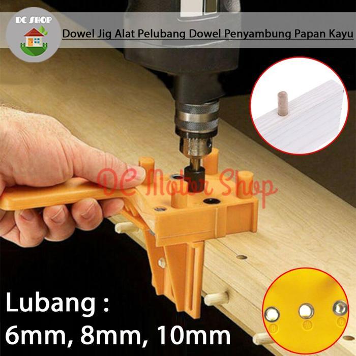 Dowel Jig Alat Pelubang Dowel Penyambung Kayu Papan Kayu Plywood Drill - Dowel Jig Only