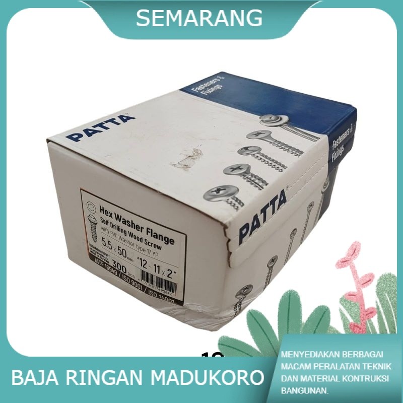 BAUT ROOFING KAYU SKRUP SEKRUP KAYU PANJANG 5CM 5.5x50 ISI 300