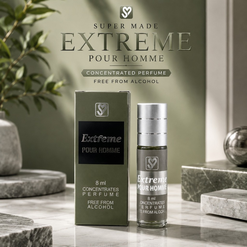 Supermade extreme pour homme roll on original 100% super made extreme pour homme parfume non alkohol