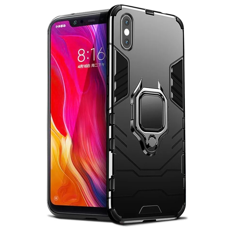 CASE XIAOMI MI 8 MI8 / MI 8SE / MI 8 PRO IRING CASE ARMOR ROBOT STANDING PHONE CASE