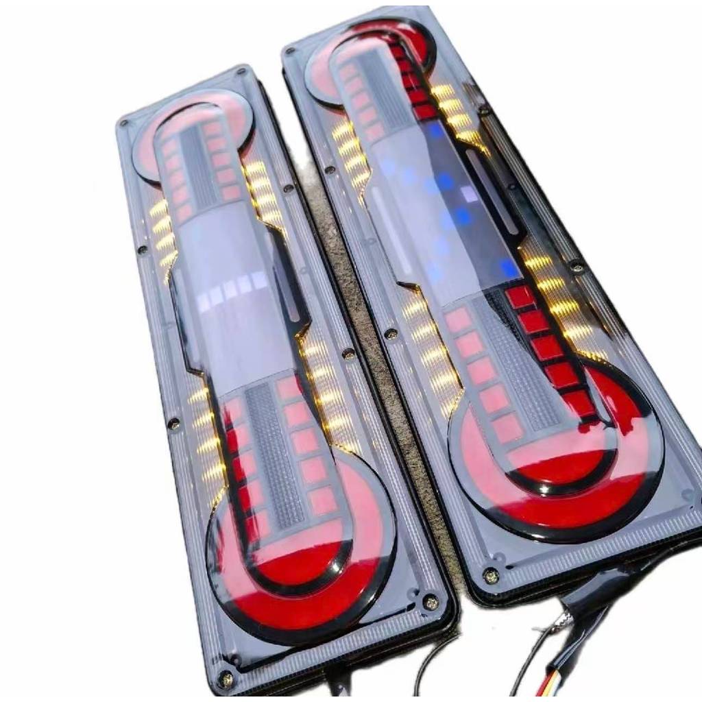 Sepasang 2 Biji Stop Lamp Truk 12-24 Volt Ukuran 46cm Model Spektrum