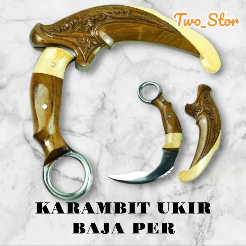 termurah Karambit Ukir Baja Per