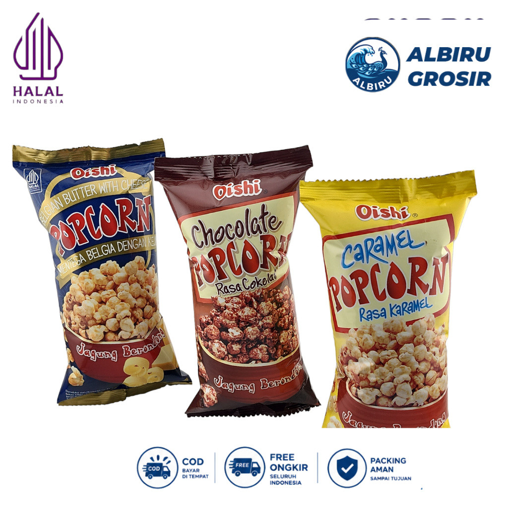 Oishi Popcorn Caramel Mini - Netto 20 gr
