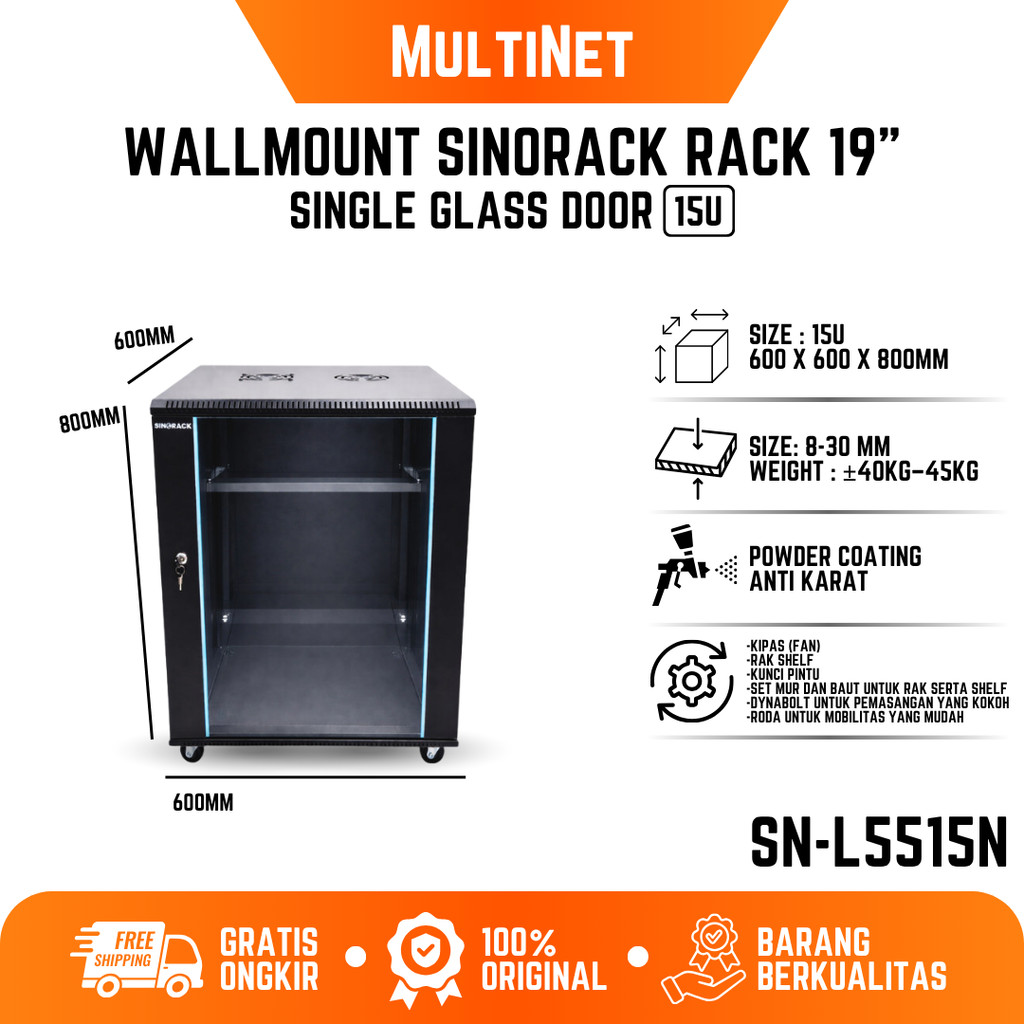 Sinorack Wall Mount Rack Server 15U Big Premium