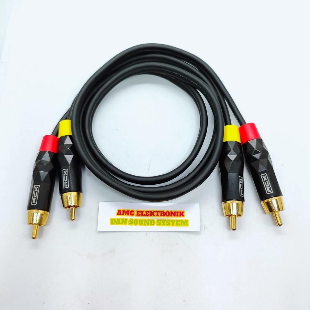 KABEL AUDIO INPUT RCA 2 JALUR KUALITAS BAGUS JACK RCA MERK RCX