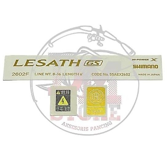 Pesca - Sticker Decal Joran Shimano Lesath Gs - Lesath Ltd - Lesath Gsi