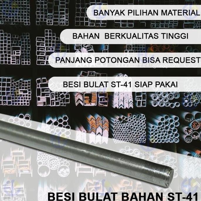 BEB-D16MMST41 PANJANG 80CM BESI BETON BULAT POLOS ST-41 16MM