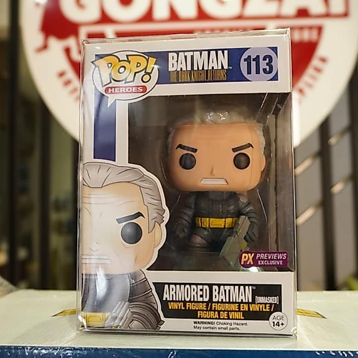 FUNKO POP DARK KNIGHT RETURNS UNMASKED ARMORED BATMAN PX EXCLUSIVE