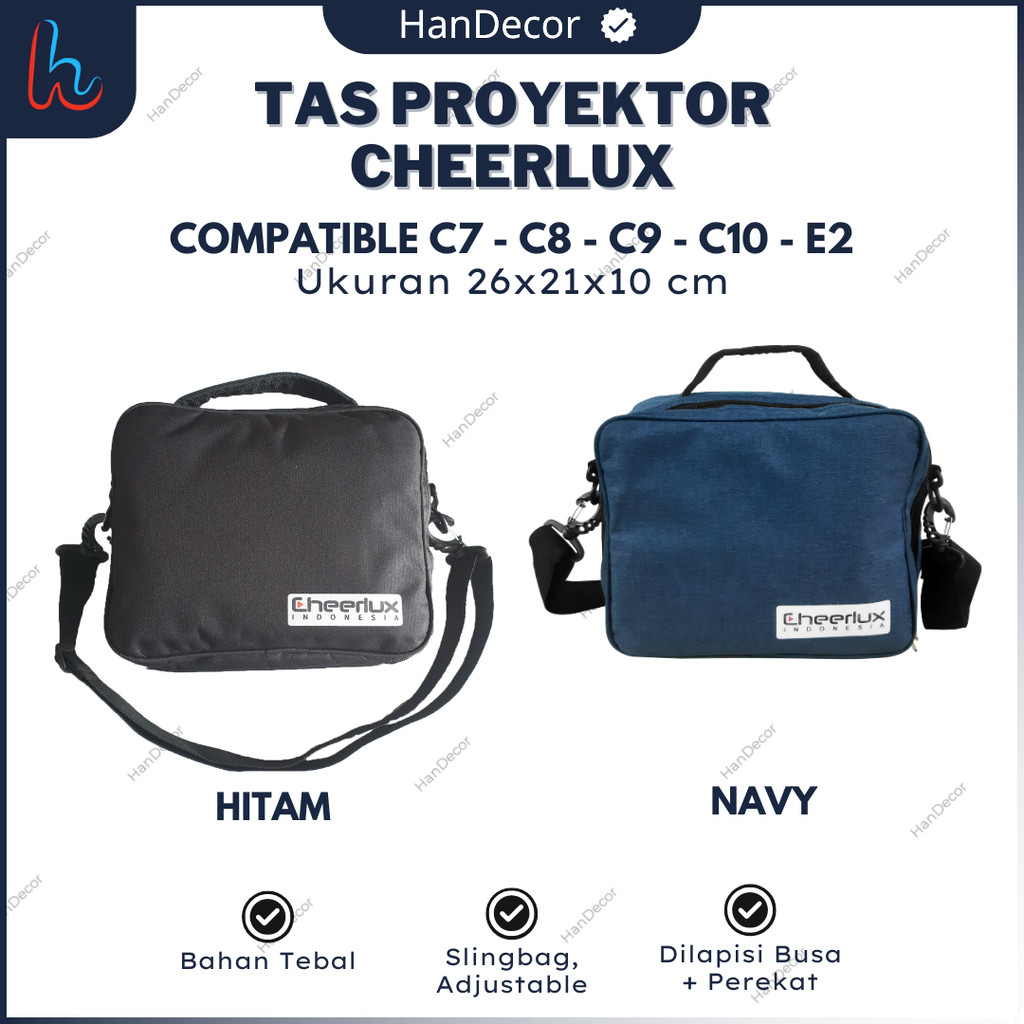 TAS PROYEKTOR CHEERLUX C7 - C8 - C9 - C10 - E2 | TAS SLINGBAG PROYEKTOR