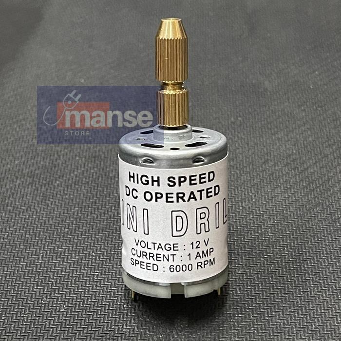 Mini Drill / Bor PCB Mini 12V (Dinamo Mini Drill)