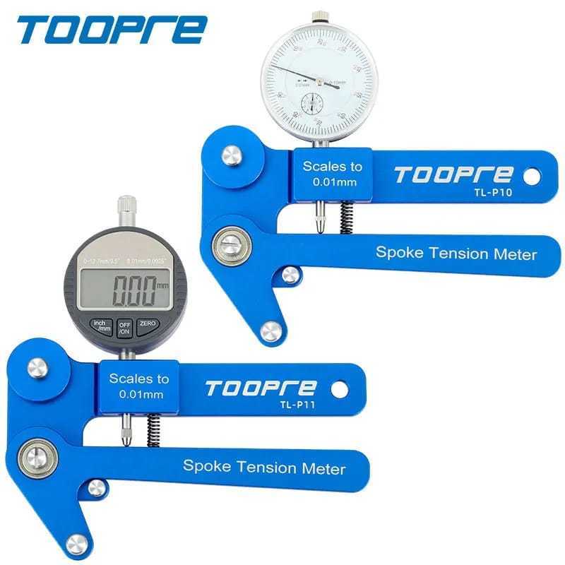 Foto Toopre Spoke Tension Meter Alat Ukur Tegangan Jari Ruji Nepel dengan Dial Gauge Sepeda Bike Wheelset