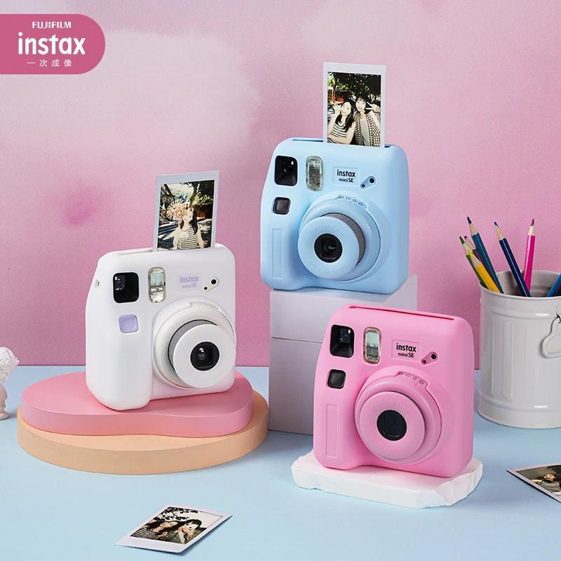 Fujifilm Instax Mini SE Mini 7 + Instant Photo Camera Film Cam Auto-focusing Wrist Strap Birthday Gi