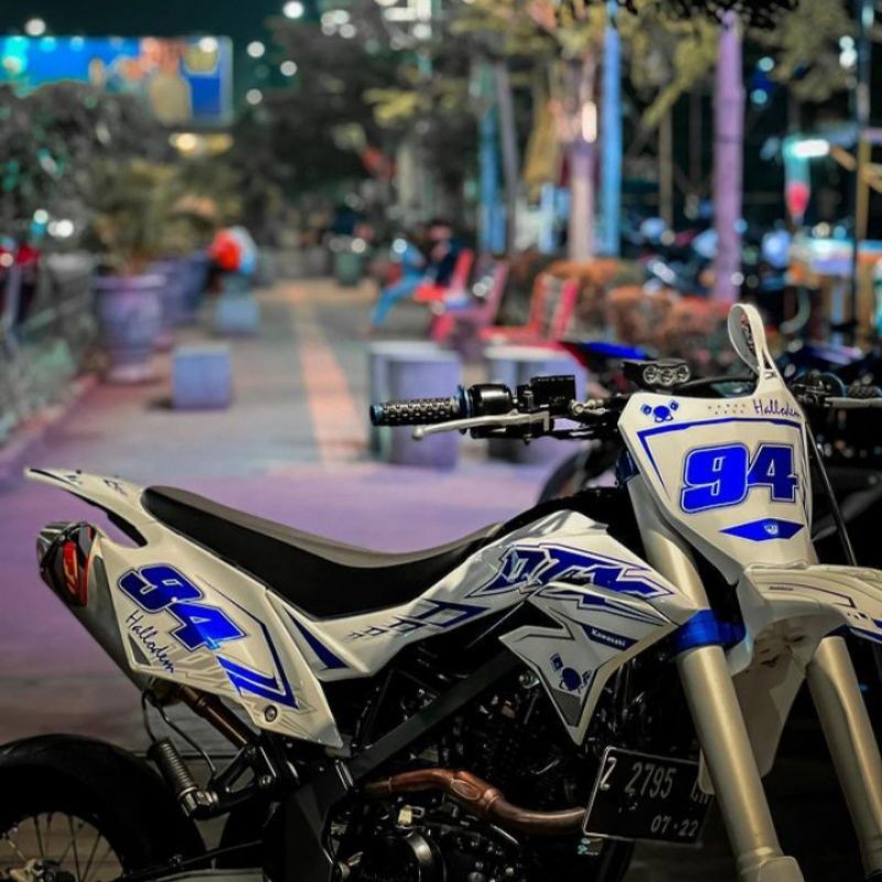 199DECAL STICKER MOTOR KAWASAKI KLX BF DTRACKER KLX 150 GORDON, Bisa CUSTOM.