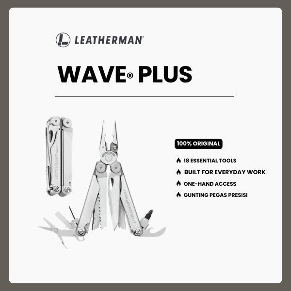 Leatherman WAVE PLUS- Survival Tools/Perkakas Multifungsi Stainless Steel