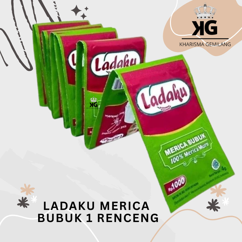 KG - LADAKU 1000 3G (VARIAN 1 RENCENG ISI 12 PCS) Bumbu Penyedap Rasa Makanan Pedas Lada Gurih Murah