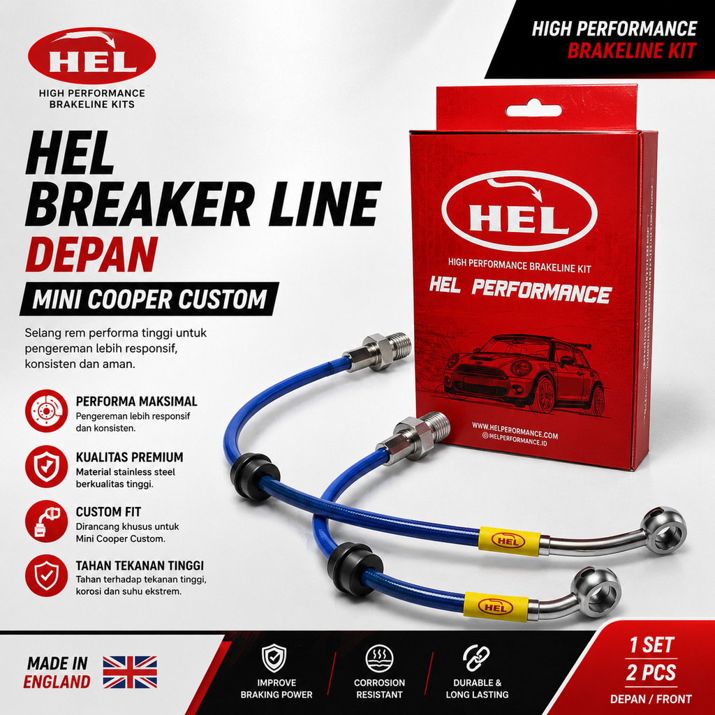 Hel Breaker Line Depan - Mini Cooper Custom Sepasang