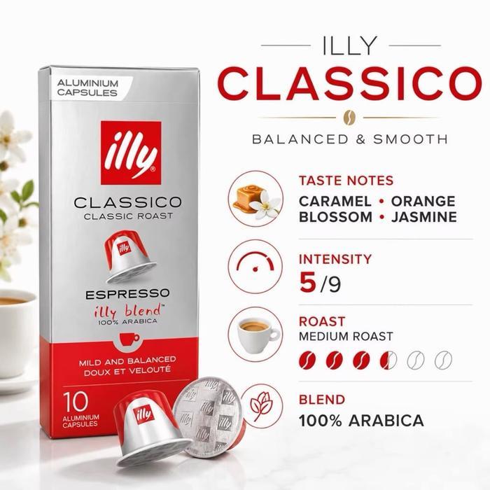 ILLY Nespresso Compatible Coffee Capsule Kapsul Kopi - ORIGINAL - Classico