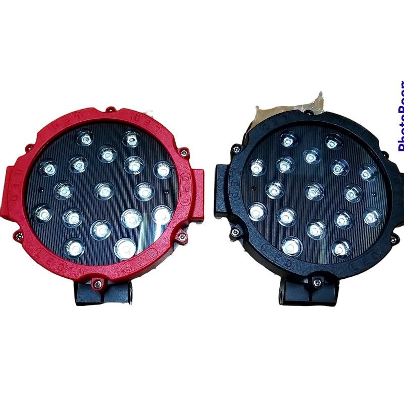 Lampu tembak spot 51.watt 17.titik.Led 12volt:36volt off.road
