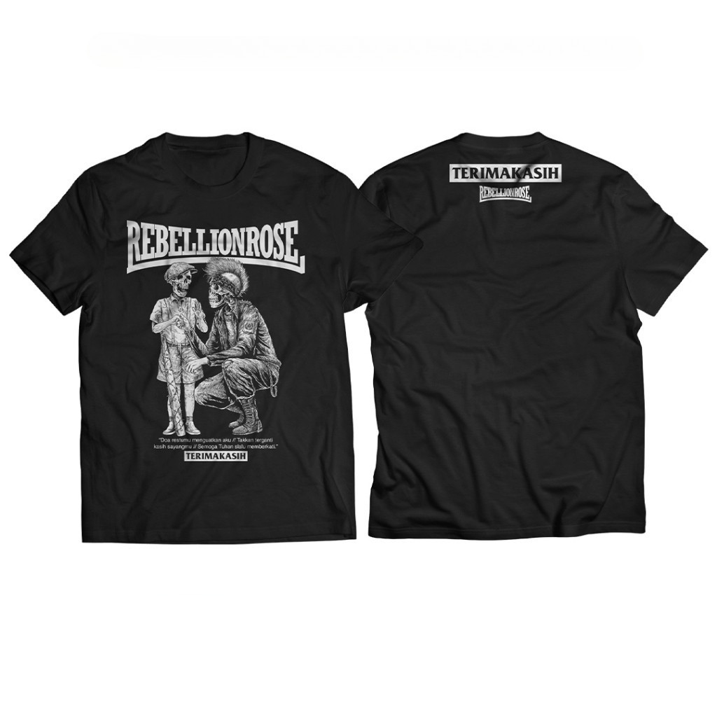 KAOS TERIMAKASIH BK - Kaos Rebellion Rose Original Terimakasih
