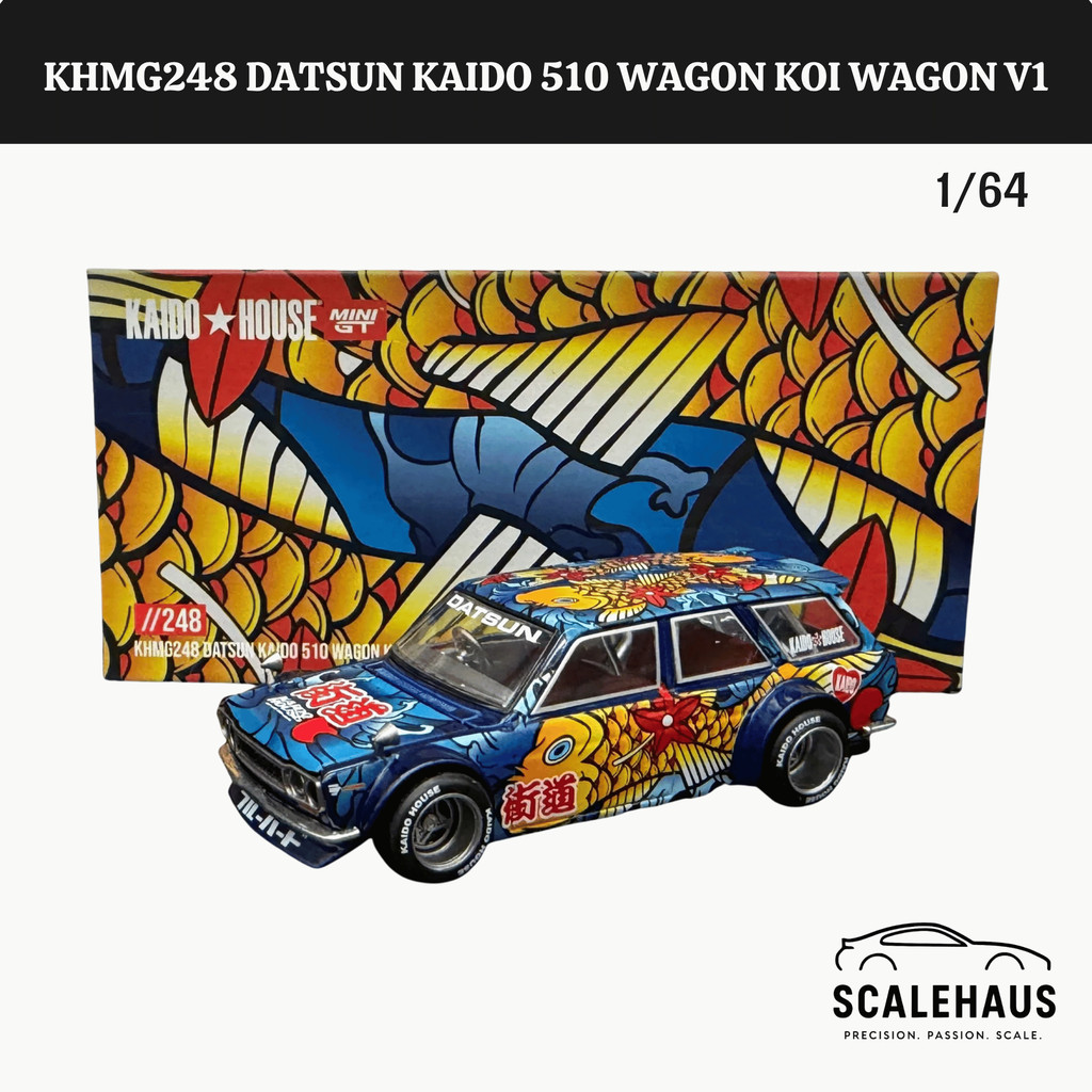 Kaido House X MiniGT KHMG248 Datsun Kaido 510 Wagon Koi Wagon V1