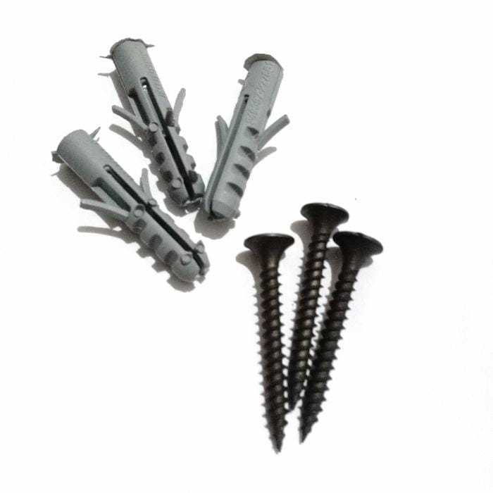 Scrup gypsum 1 1/4 + Fisher S6 (per pcs) , skrup hitam + fisher s6