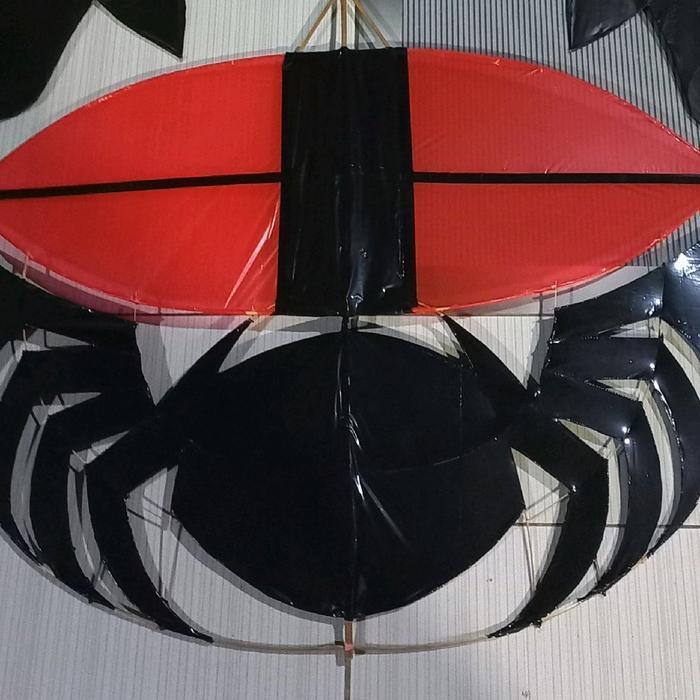 Bahan layang-layang siap setting LAYANGAN RAM²AN SPIDER,SUPER SPIDER,ELANG,DLL UK 90CM ..SIAp settin