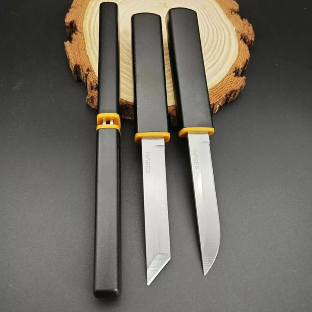 Pisau Katana 2in1 Super Tajam Chef Knife Japanese Baja Anti Karat Pemotong Daging Sayur Buah 2 in 1 