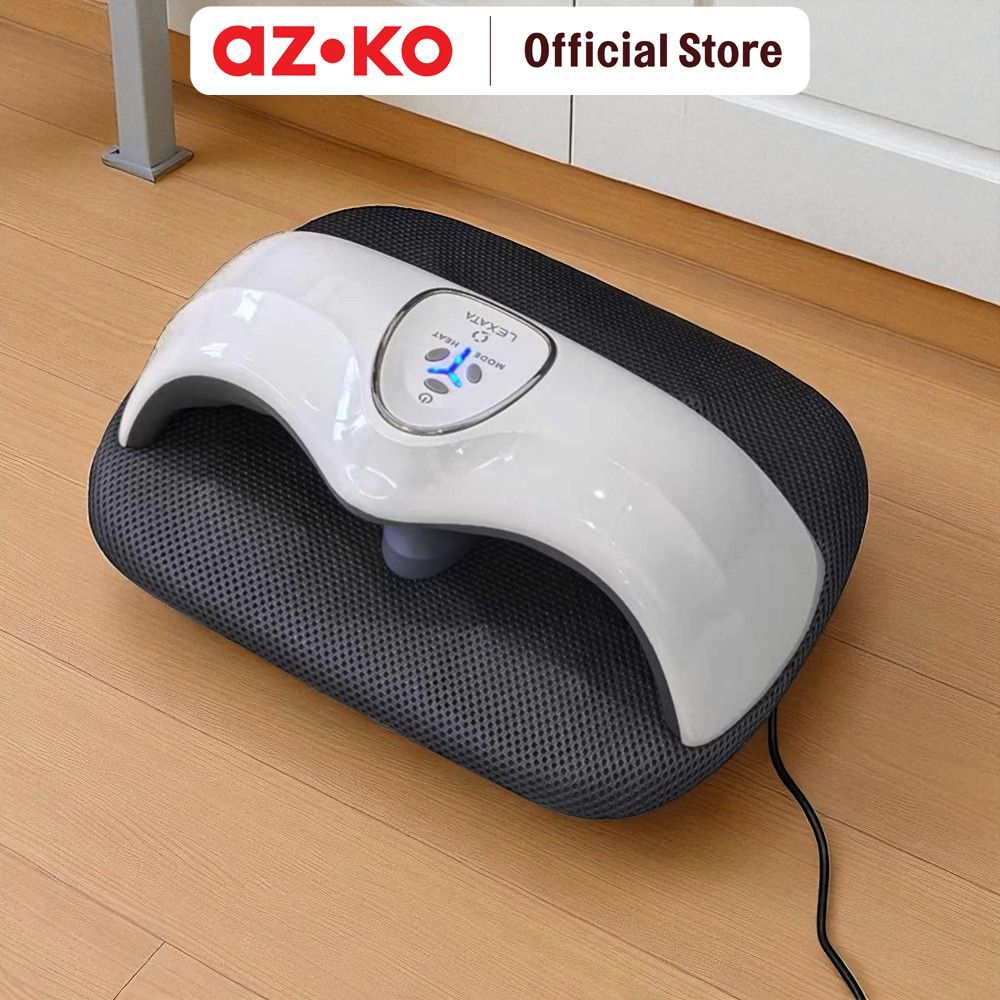 AZKO Lexata Alat Pijat Kaki Dual Technique Ks - Putih/Hitam Foot Massager Leg Massager Pijat Kaki El