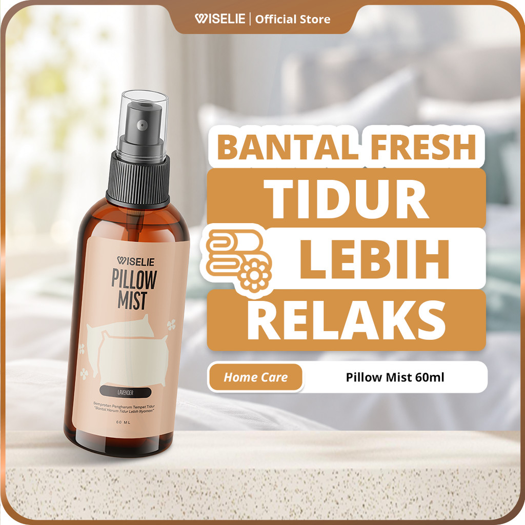 Wiselie - Pillow Mist Fabric Linen Spray 60ml Pengharum Kasur Bantal Sprei Tidur Nyenyak Pulas Deep 