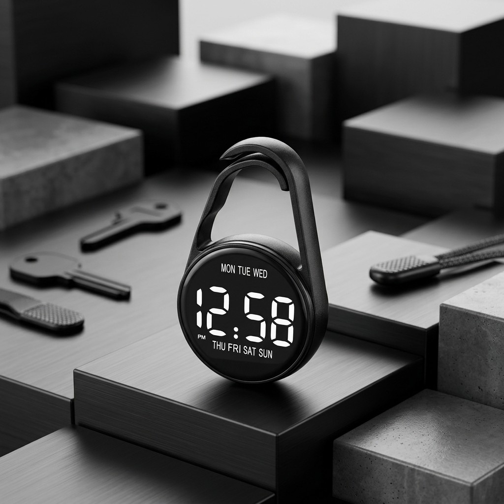 Jam Saku Digital LED Obotsnoi Original Keychain Sport Outdoor Waterproof