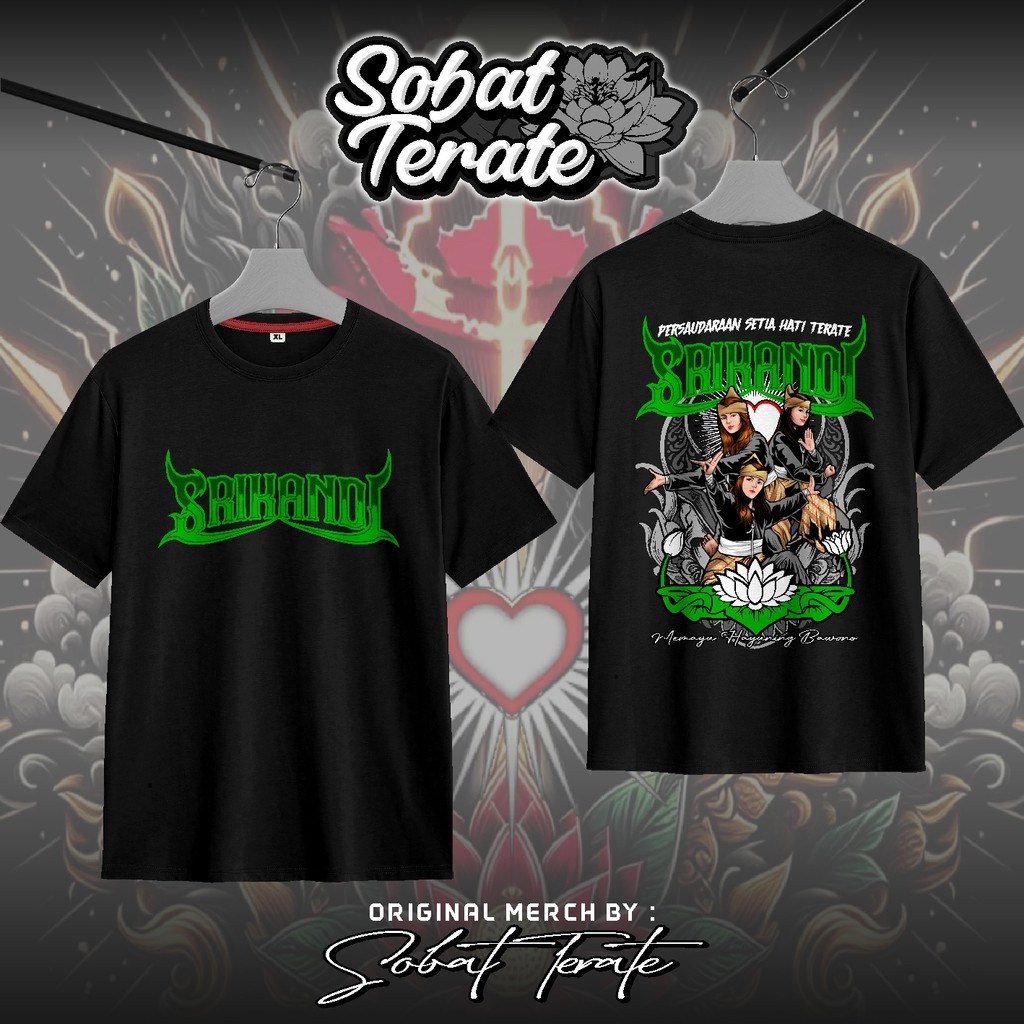 Kaos Persaudaraan Setia Hati Terate PSHT SRIKANDI GREEN Kaos 1922 T-Shirt PSHT 1922 Original