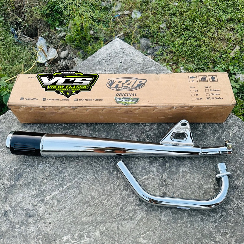 KNALPOT GL PRO MAX ORIGINAL RAP MUFLER knalpot KLEPER RAP