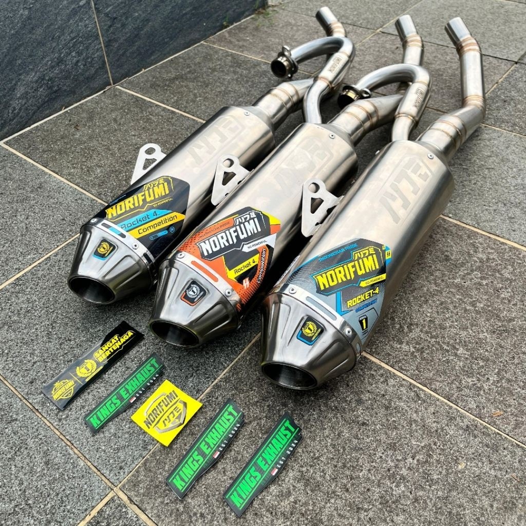 knalpot norifumi roket 4 kompetisi  COMPETITION Fullset CRF 150L KLX 150 DTRACKER 150 WR155R