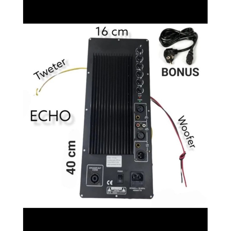 Power Kit Aktif Ty200 Echo 450Watt Rms 1000Watt Peak Mesin Active Pa Ty 200 ( BISA COD )