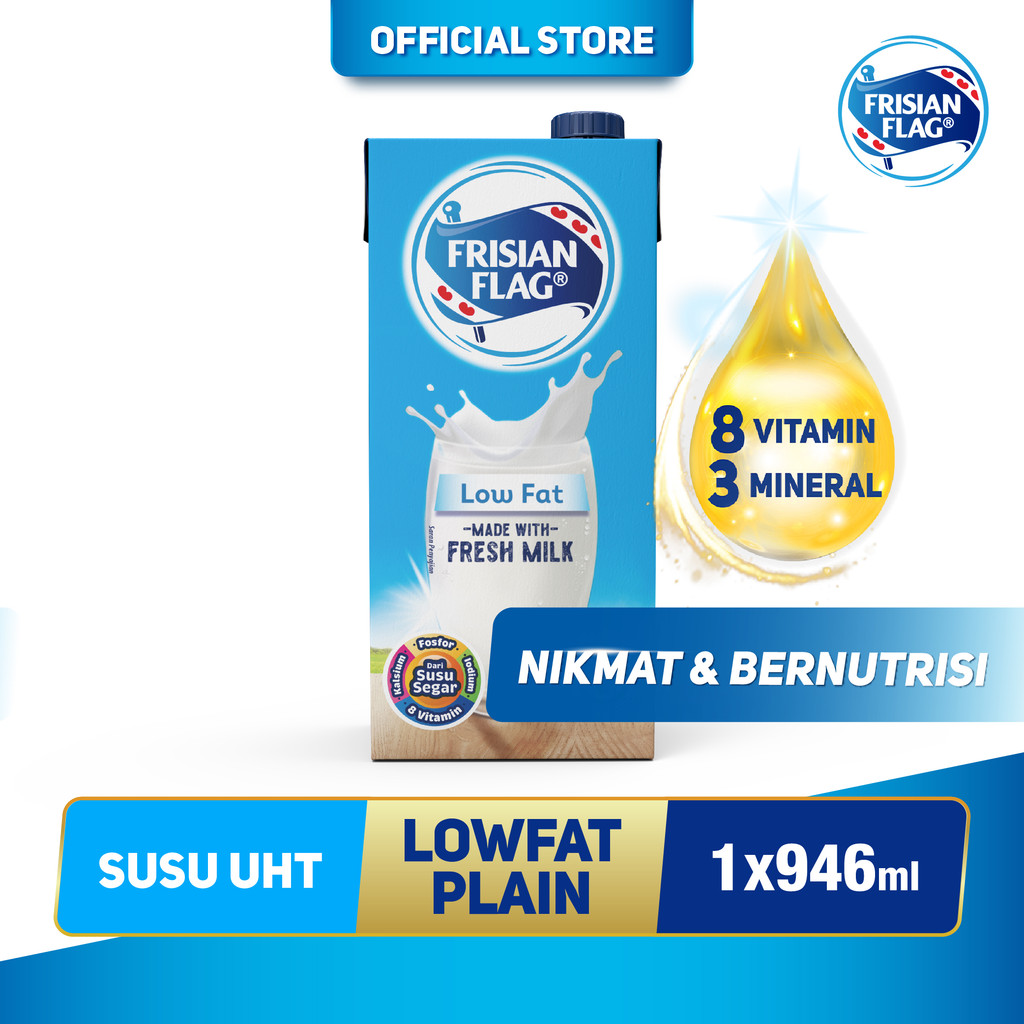 

Frisian Flag Susu UHT Low Fat 946ml - 1 pcs