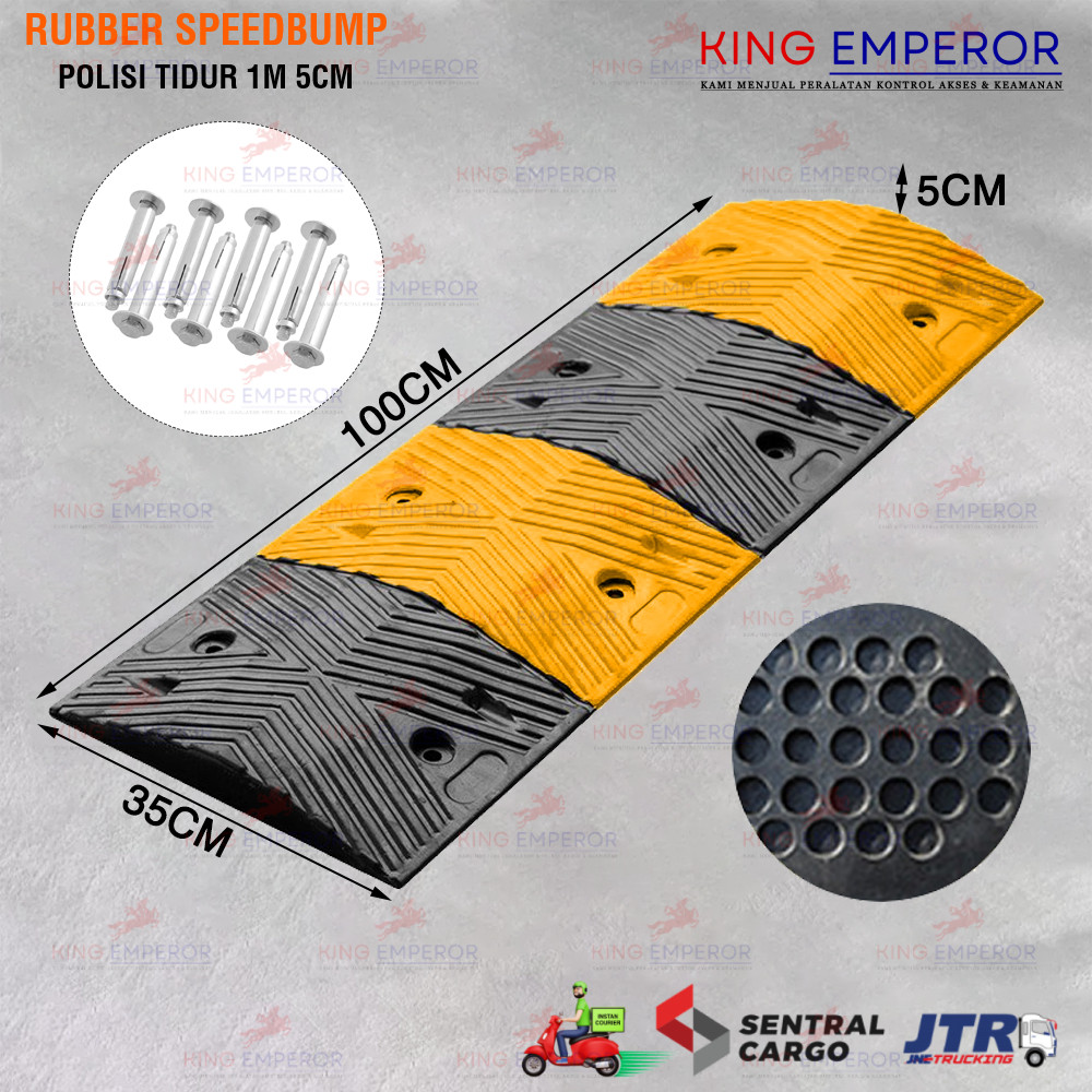 Rubber Speedbump 1M 5CM / Karet Polisi Tidur 1M 5CM