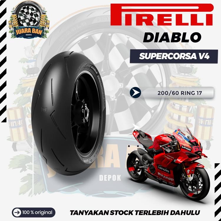 BAN MOTOR SPORT PIRELLI DIABLO SUPERCORSA V4 SP 200/60-17 RING 17